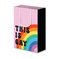 This Is Gay Rainbow Gift Bag - Perfect for Parties