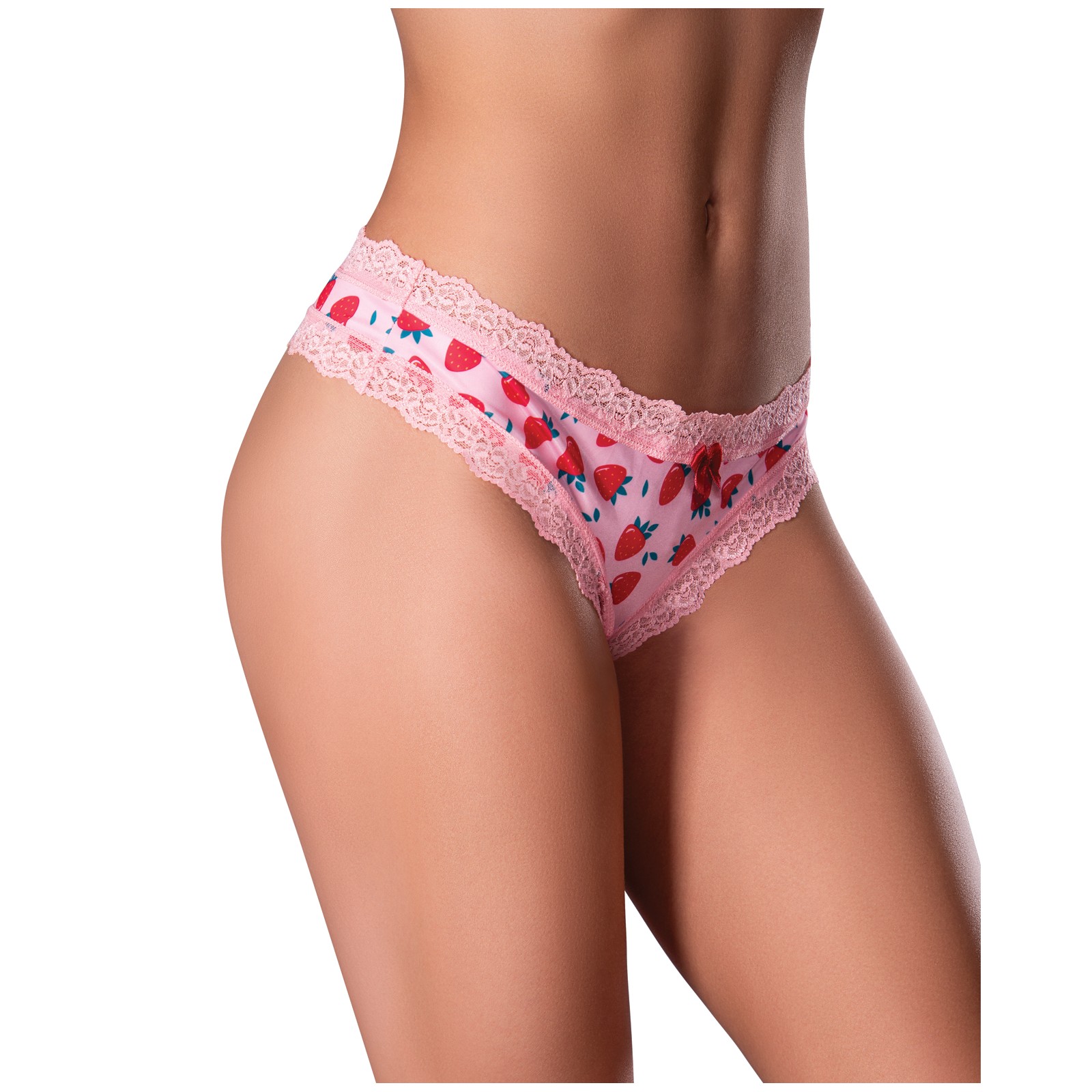 Tanga Crotchless Sweet Treats con Lubricante