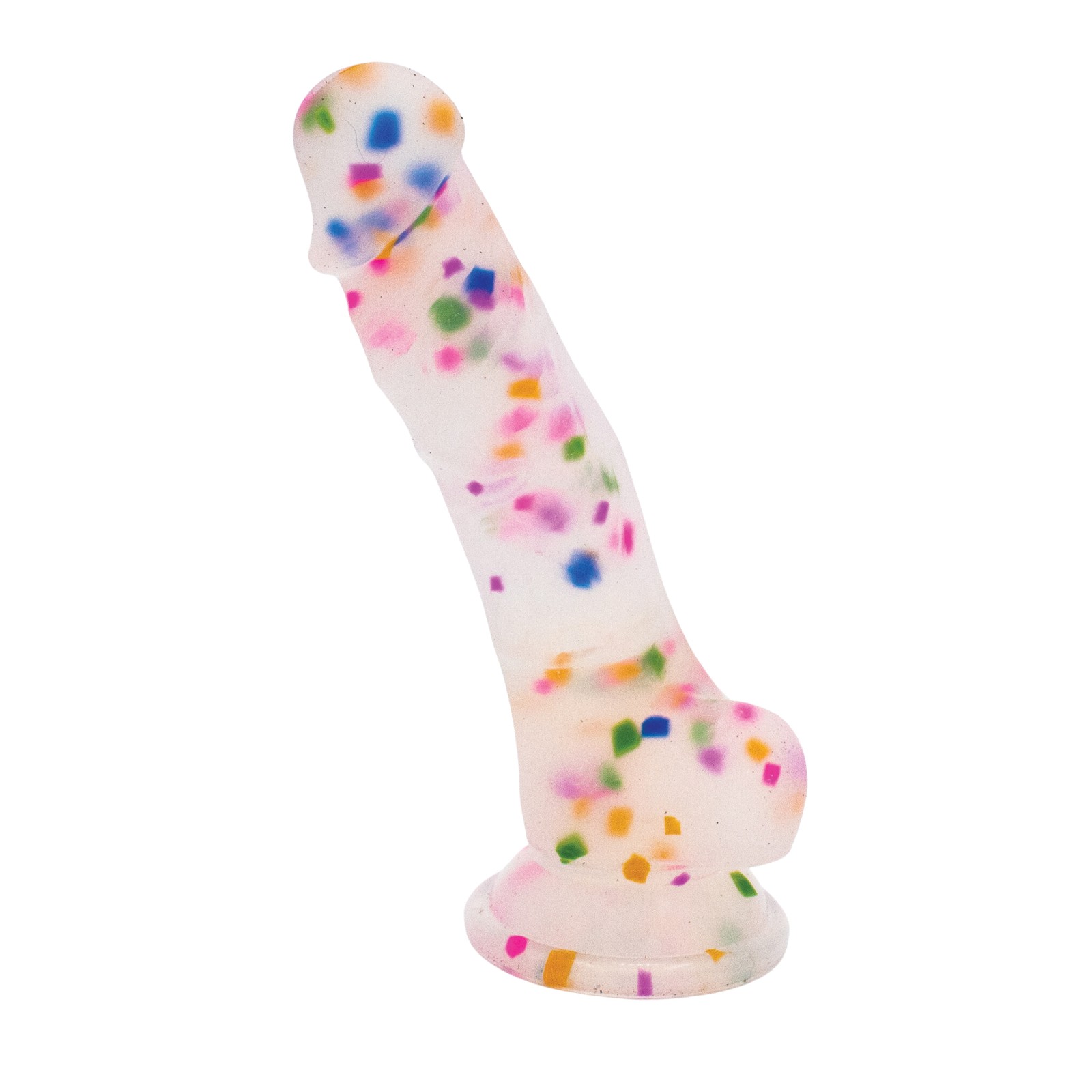 Cock-A-Palooza Fun Confetti Silicone Dildo