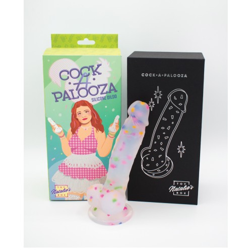 Cock-A-Palooza Fun Confetti Silicone Dildo