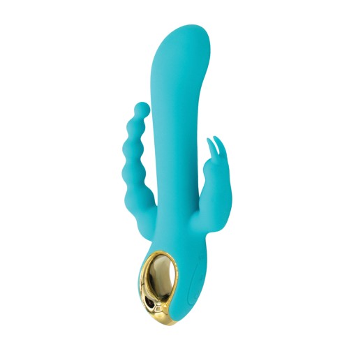 Vibrador Mágico Poderoso de Natalie para Clítoris Punto G y Anal Aqua