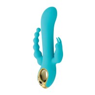 Vibrador Mágico Poderoso de Natalie para Clítoris Punto G y Anal Aqua