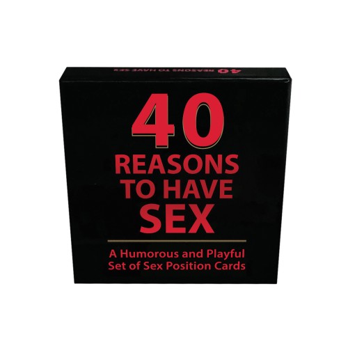 40 Reasons to Have Sex