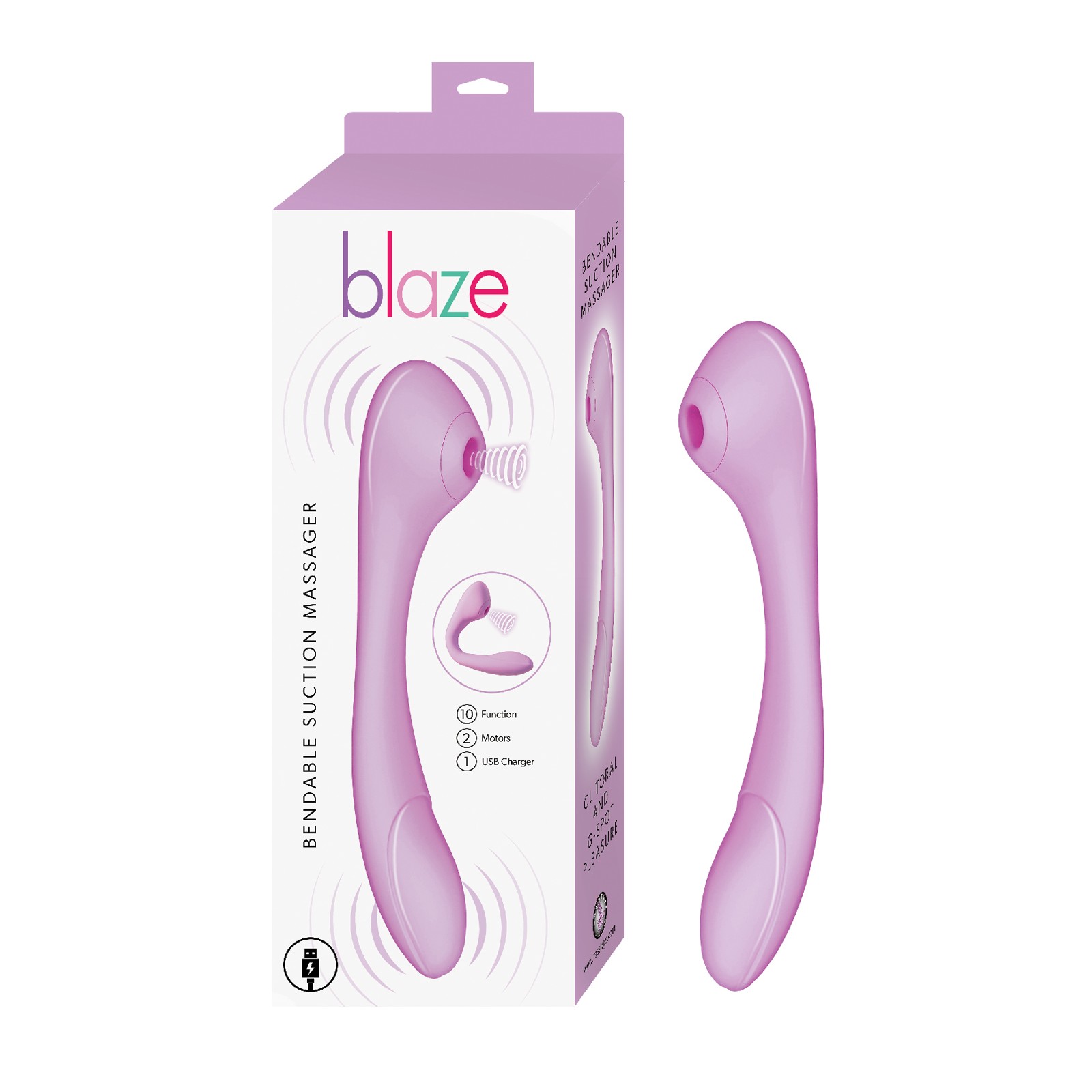 Masajeador de Succión Flexible Blaze para Placer Supremo