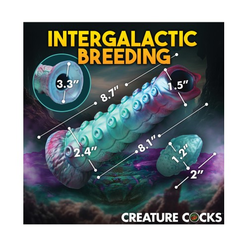 Creature Cocks Galactic Breeder Ovipositor Silicone Dildo - Multi Color