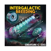 Creature Cocks Galactic Breeder Ovipositor Silicone Dildo - Multi Color