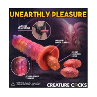 Creature Cocks Nymphoid Ovipositor Silicone Dildo with Eggs in Multi Color