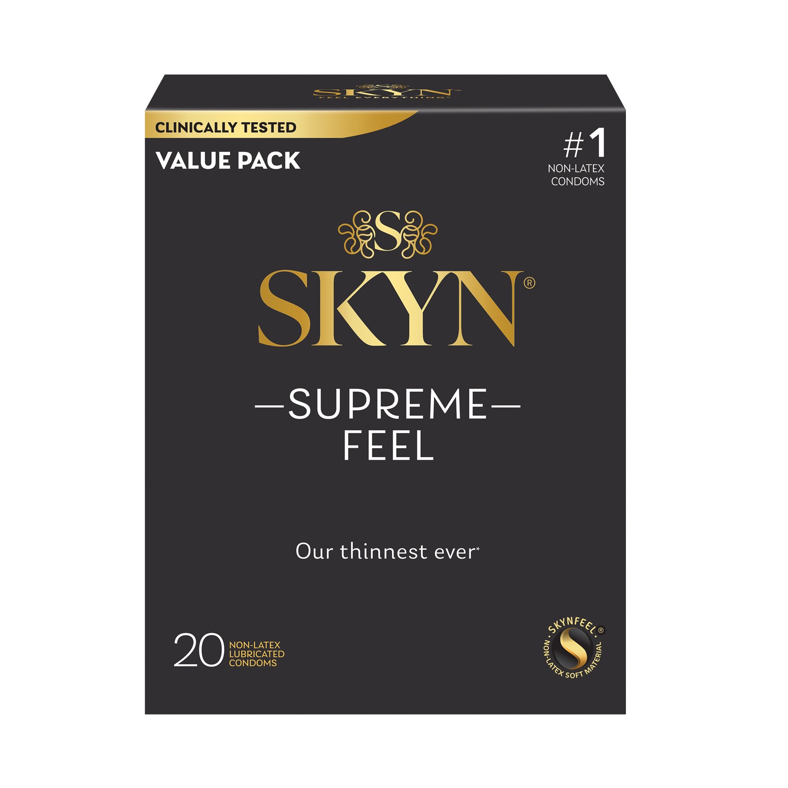 Condones Lifestyles SKYN Supreme Feel Paquete de 20