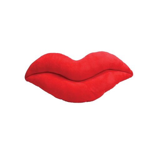 Shots Lip Pillow Plushie in Red - 25"