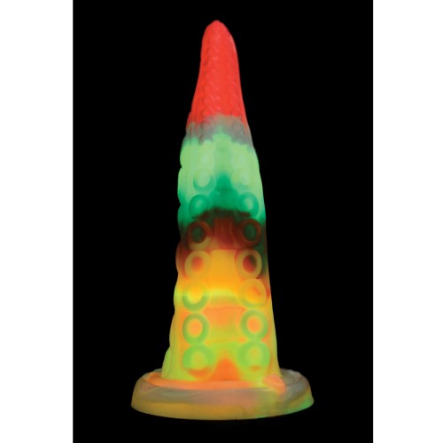 Creature Cocks Glow-in-the-Dark Tentacle Dildo - Rainbow Colors