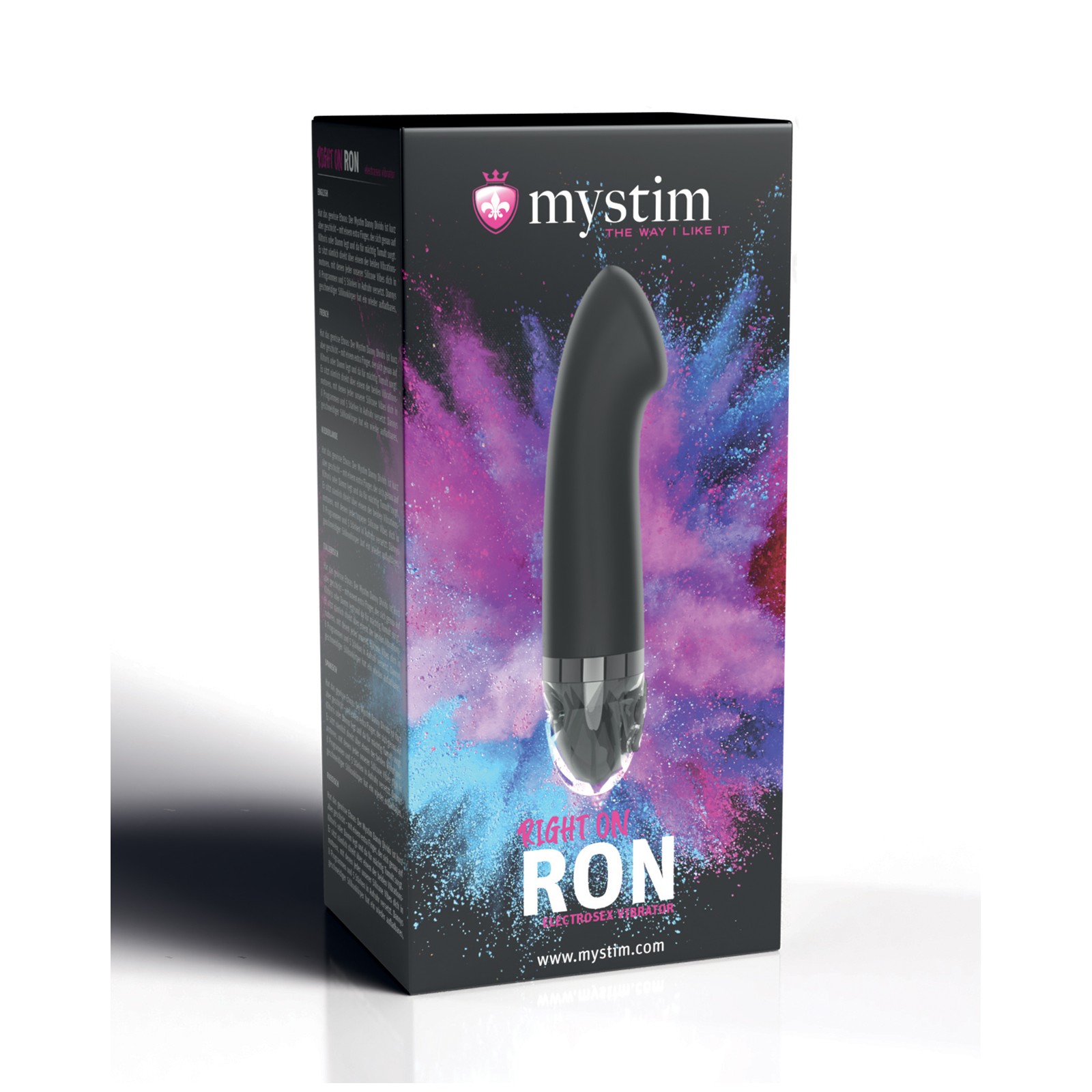 Mystim Right on Ron Vibrador eStim G Negro