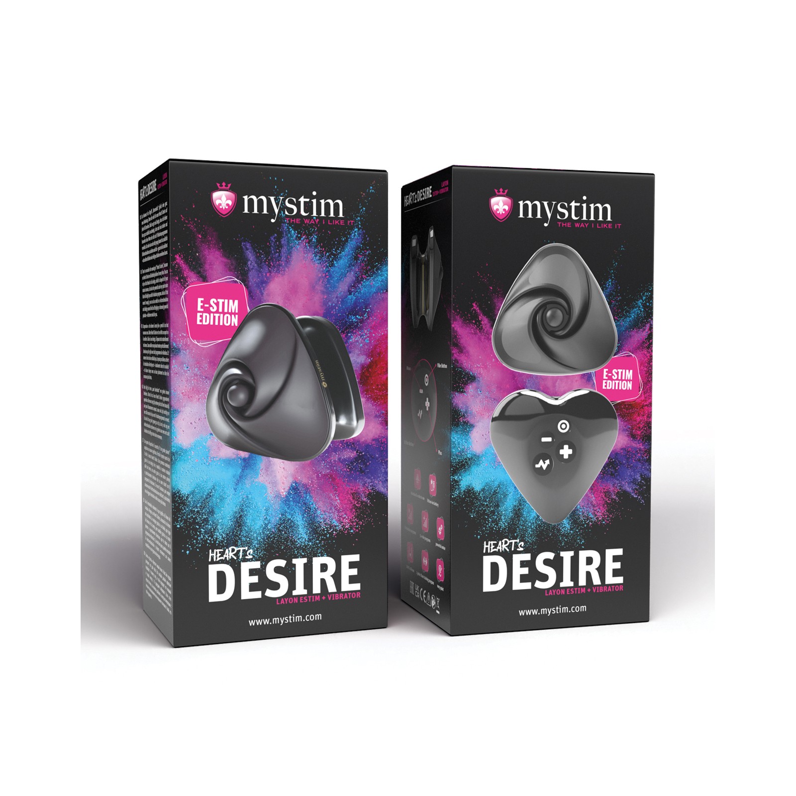 Mystim Hearts Desire eStim Vibrator Black