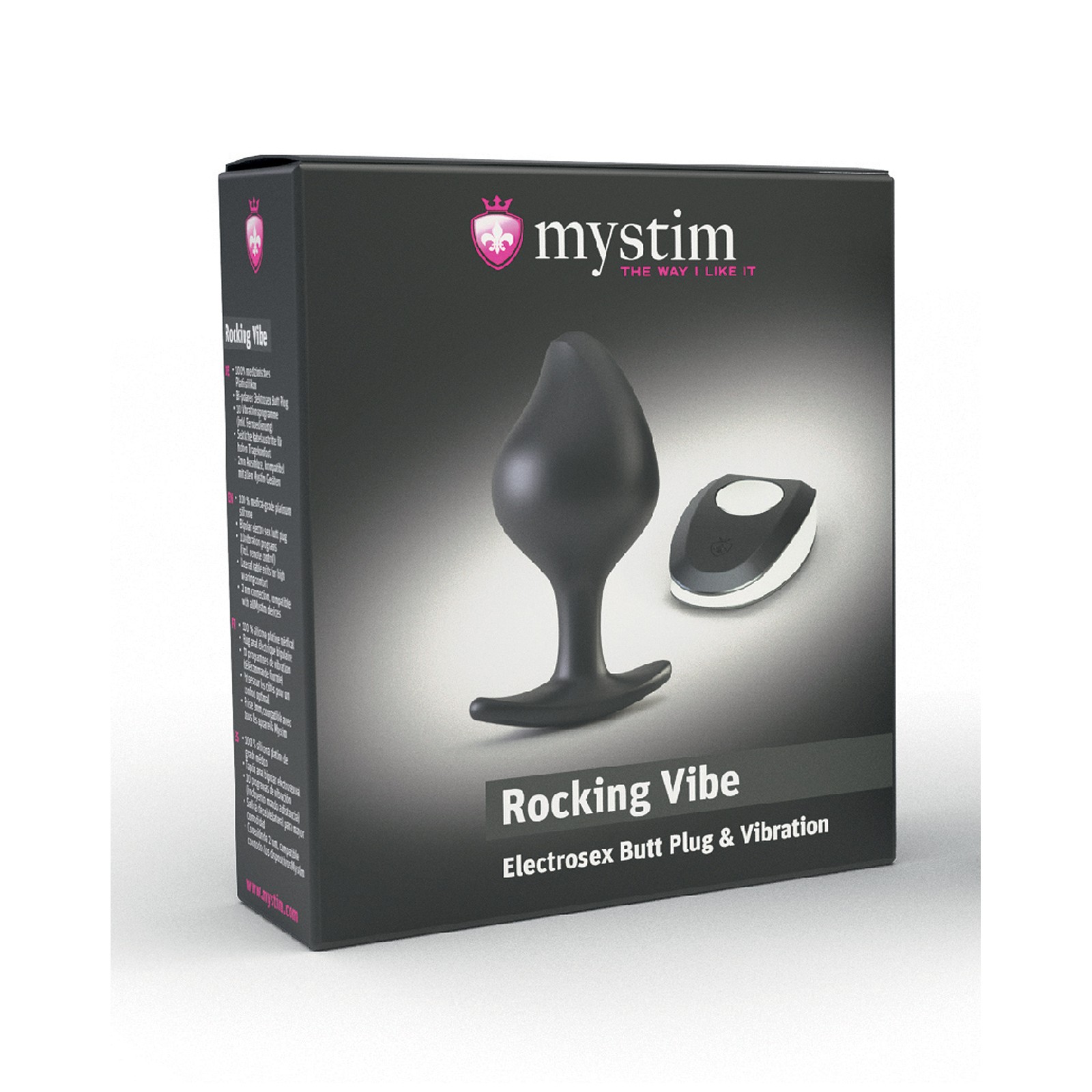 Buttplug de Silicona Rocking Force Mystim Pequeño