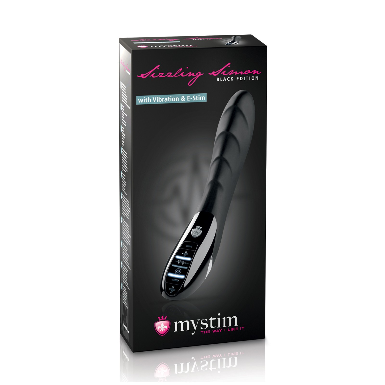 Mystim Sizzling Simon Vibrador eStim Edición Negra