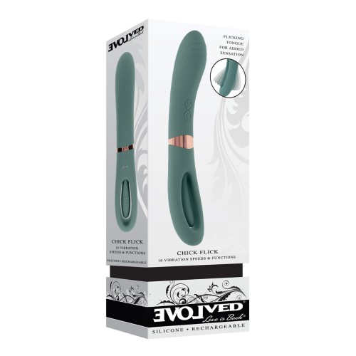 Evolved Chick Flick G-Spot Vibrator - Teal Ecstasy