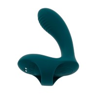 Vibrador Playboy Multi Juguete Envuelto en Mi Dedo Verde Oscuro