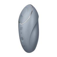 Satisfyer Tap y Climax 1 Azul Gris Vibrador