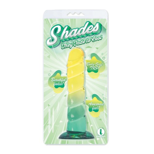 Dildo Jelly Swirl TPR Pequeño Amarillo Mint