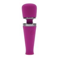 Playboy Pleasure Mic Drop Petite Wand Vibrator - Fuschia