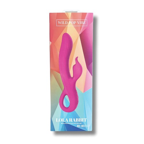 Wild Pop Vibe Conejo Vibrador Dual Rosa