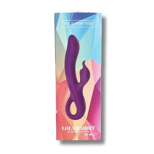 Lola Rabbit Dual Vibrator Purple