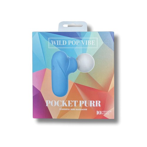 Mini Masajeador Wild Pop Vibe Pocket Purr - Poderoso y Portátil