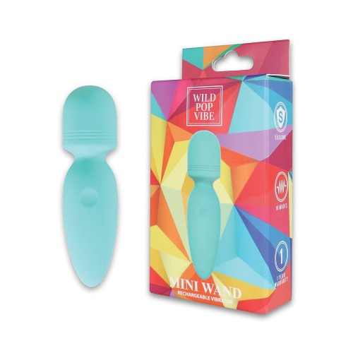 Wild Pop Vibe Mini Wand - Aqua 10 Vibration Modes