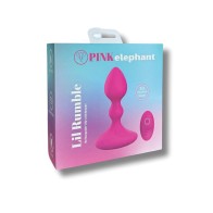 Vibrador Recargable Pink Elephant Lil Rumble con Control Remoto