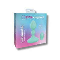 Vibrador Pink Elephant Lil Rumble con Control Remoto Aqua