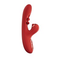 Vibrador G-Spot Tickler Estimulador Clitorial Rojo