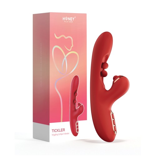 Tickler G-Spot Vibrator Tapping Clitoral Stimulator Red