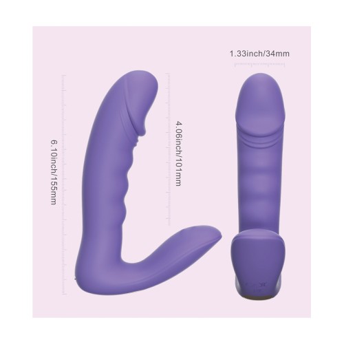 RORA App Controlled Rotating G Spot Vibrator Purple