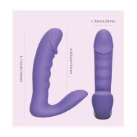 Vibrador Rotatorio Controlado por App RORA Púrpura