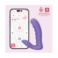 RORA App Controlled Rotating G Spot Vibrator Purple