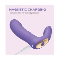 RORA App Controlled Rotating G Spot Vibrator Purple