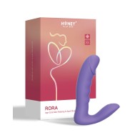 RORA App Controlled Rotating G Spot Vibrator Purple