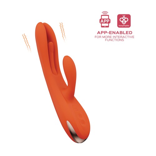 Terri App Controlled Kinky Finger Vibrator - Orange