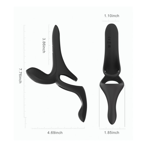 Pleasure Pivot App-Controlled Couples Vibrators Black