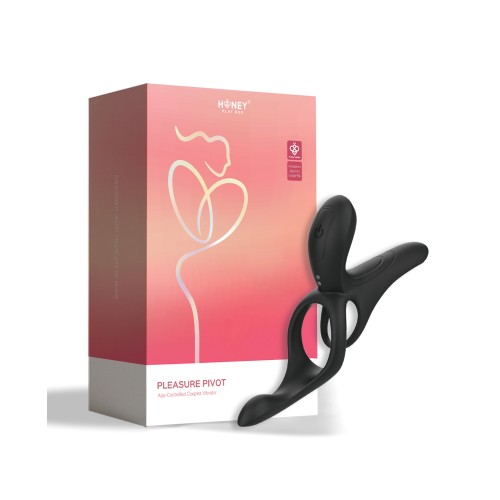 Pleasure Pivot App-Controlled Couples Vibrators Black