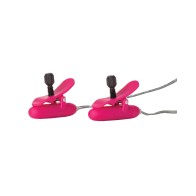 Nipple Play Heated Vibrating Teasers - Pink