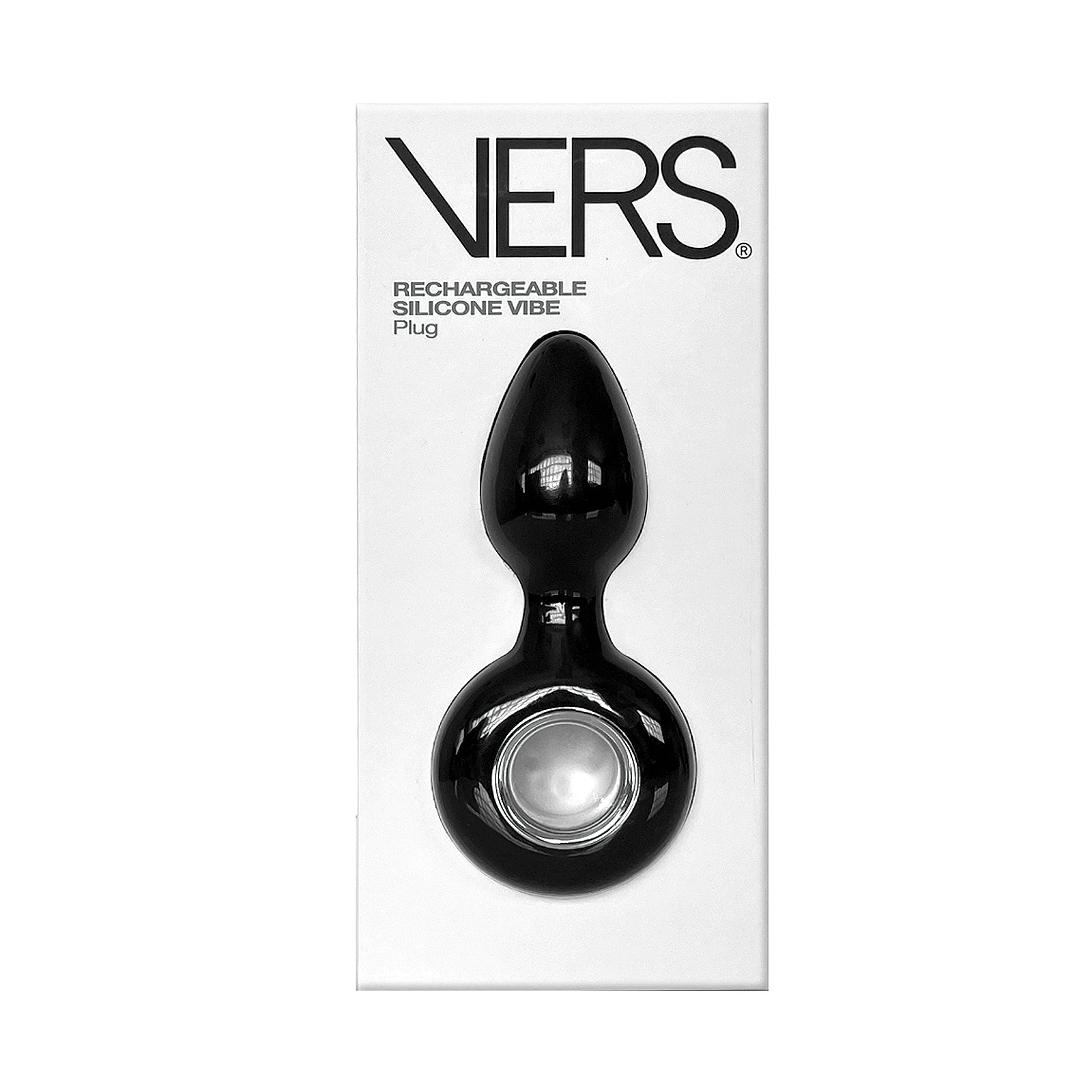 VERS Plug Anal de Silicona Recargable - Negro