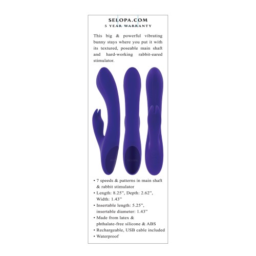 Vibrador Conejo Poseable Selopa Púrpura