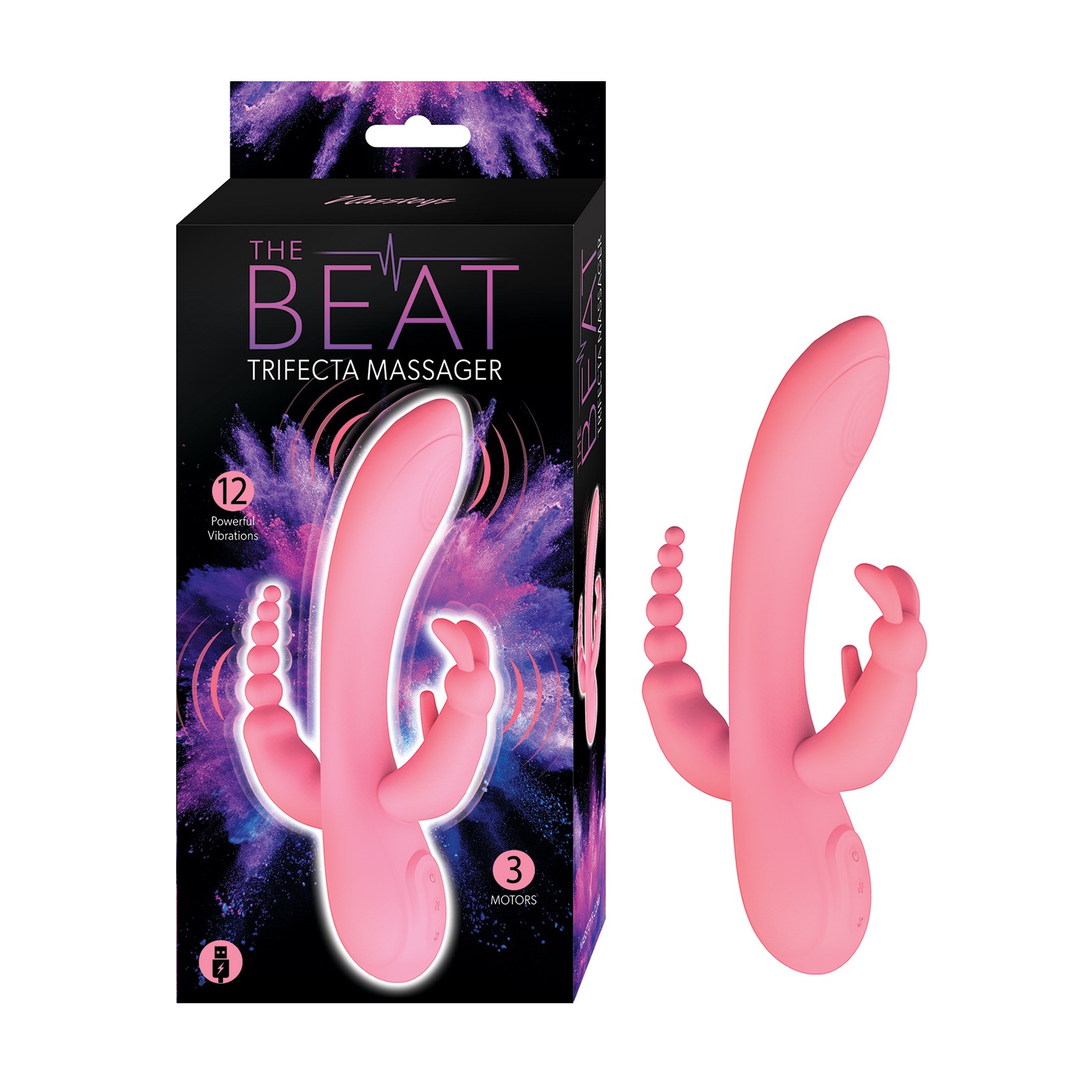 The Beat Trifecta Massager Pink