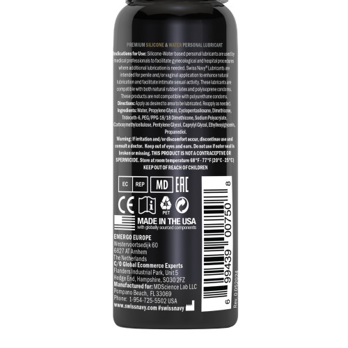 Lubricante Premium Híbrido Swiss Navy - 1 oz