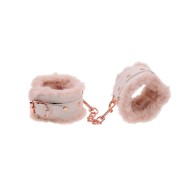 Sex & Mischief Peaches 'n Cream Faux Fur Handcuffs