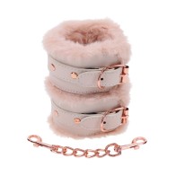 Sex & Mischief Peaches 'n Cream Faux Fur Handcuffs