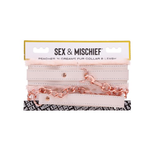 Sex & Mischief Peaches n CreaMe Collar Leash