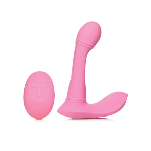 Inmi G-Flick Flicking G-Spot Vibrator with Remote - Pink