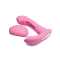 Inmi G-Flick Flicking G-Spot Vibrator with Remote - Pink