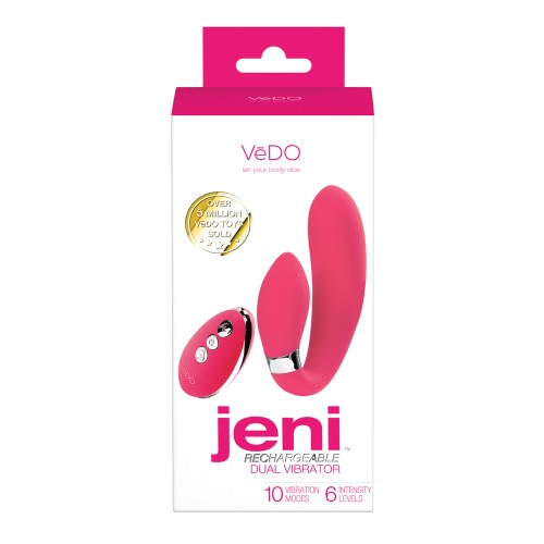 Vibrador VeDO Jeni de Doble Motor con Control Remoto